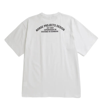 Norse Projects Snekkersten Organic Arch Print T-Shirt White
