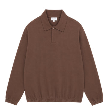 Norse Projects Sylane Relaxed Light Pile Jersey Polo Peppercorn