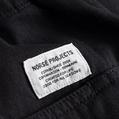 Norse Projects Trysil Regular Organic Stretch Twill Trouser Black