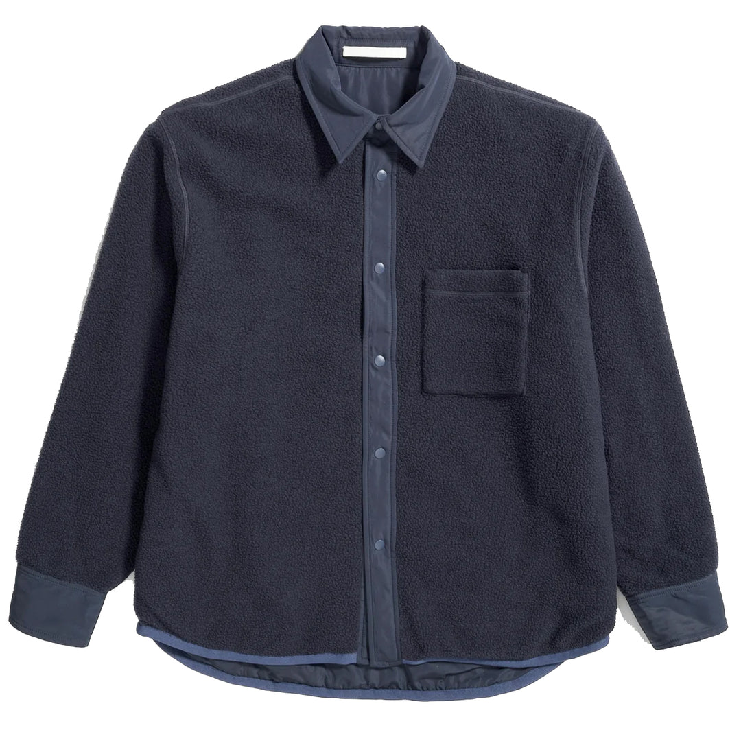 Norse Projects Ulrik Reversible Fleece Overshirt Dark Navy - Parasol Store