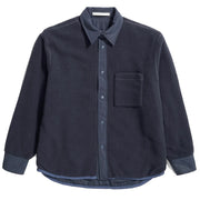 Norse Projects Ulrik Reversible Fleece Overshirt Dark Navy - Parasol Store