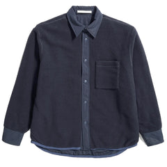 Norse Projects Ulrik Reversible Fleece Overshirt Dark Navy - Parasol Store