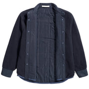 Norse Projects Ulrik Reversible Fleece Overshirt Dark Navy - Parasol Store