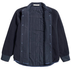 Norse Projects Ulrik Reversible Fleece Overshirt Dark Navy - Parasol Store