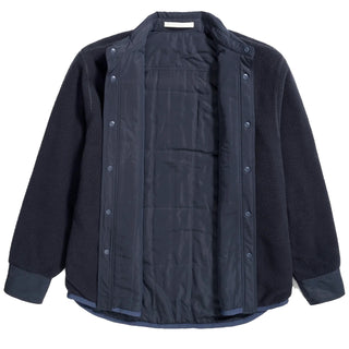 Norse Projects Ulrik Reversible Fleece Overshirt Dark Navy - Parasol Store