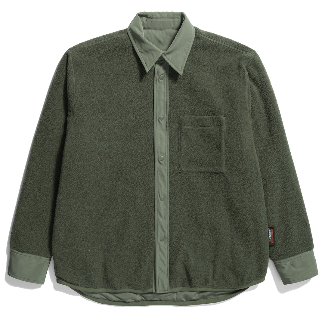 Norse Projects Ulrik Reversible Fleece Overshirt Ivy Green - Parasol Store