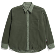 Norse Projects Ulrik Reversible Fleece Overshirt Ivy Green - Parasol Store