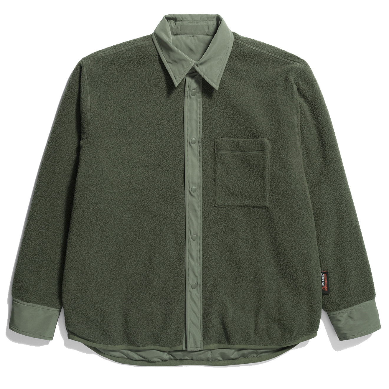 Norse Projects Ulrik Reversible Fleece Overshirt Ivy Green - Parasol Store