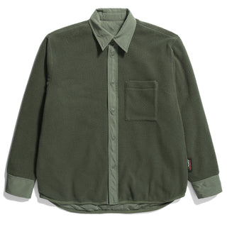Norse Projects Ulrik Reversible Fleece Overshirt Ivy Green - Parasol Store