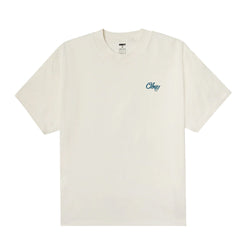 Obey Airbrushed Rose Heavyweight T-Shirt Vintage White