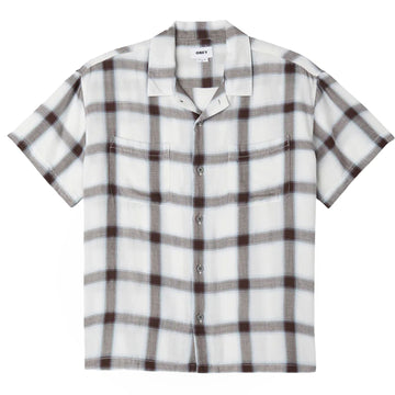 Obey Ambient Woven S/S Shirt Unbleached Multi - Parasol Store