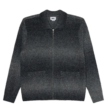 Obey Anton Gradient Cardigan Charcoal Multi