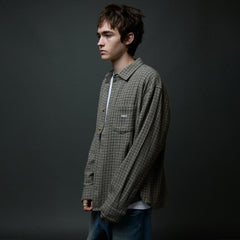 Obey Bigwig Axel Woven L/S Shirt Black Multi