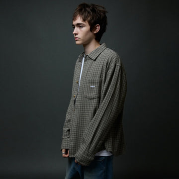 Obey Bigwig Axel Woven L/S Shirt Black Multi