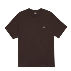 Obey Exclamation Classic T-Shirt Java Brown