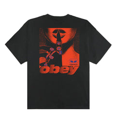 Obey Exports Heavyweight T-Shirt Vintage Black