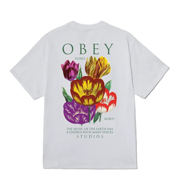 Obey Flores Robus T-Shirt White