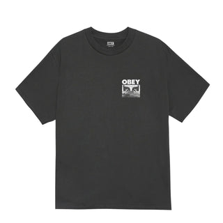 Obey In A Different Place S/S Tee Vintage Black - Parasol Store