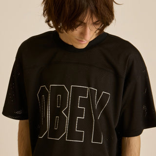 Obey Johnson Practice Jersey Black - Parasol Store