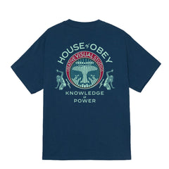 Obey Knowledge Is Power T-Shirt Harbour Blue
