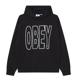 Obey Manor Faded Hood Digital Black Faded Wash - Parasol Store