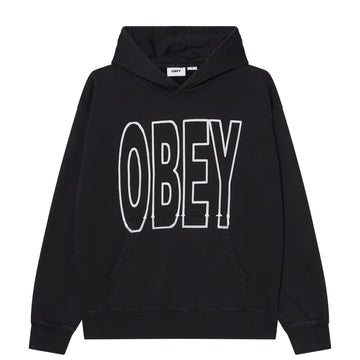 Obey Manor Faded Hood Digital Black Faded Wash - Parasol Store