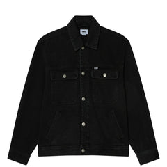Obey Opena Denim Jacket Faded Black - Parasol Store