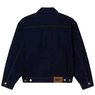Obey Opena Jacket Rinse Indigo - Parasol Store