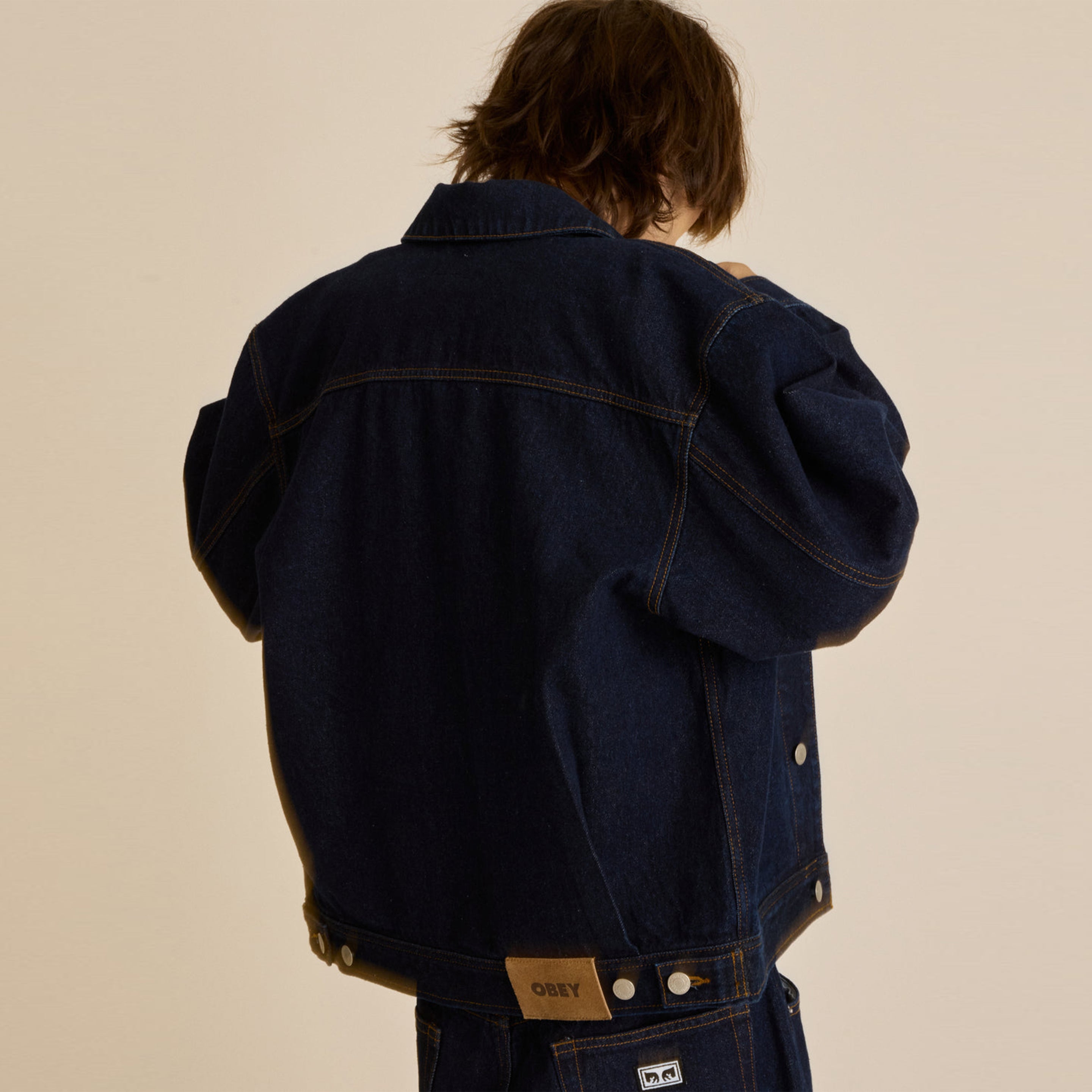 Obey Opena Jacket Rinse Indigo