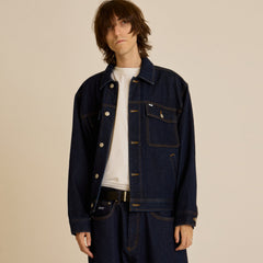 Obey Opena Jacket Rinse Indigo - Parasol Store