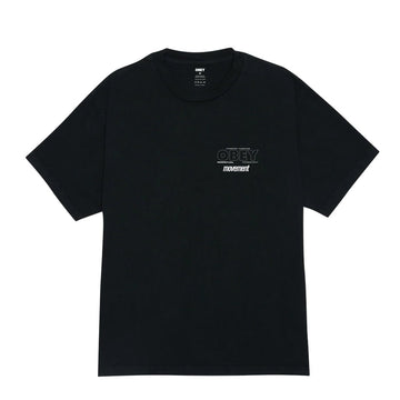 Obey Persistent Movement S/S Tee Pigment True Vintage Black - Parasol Store