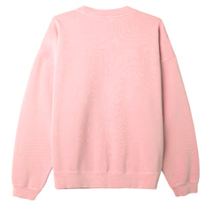 Obey Pigment Collegiate Extra Heavy Crew Pigment Pink Shell - Parasol Store