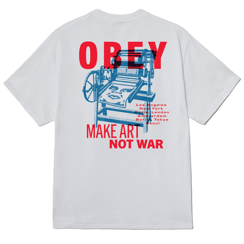Obey Printing Press Make Art White - Parasol Store