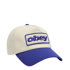 Obey Ranch 5 Panel Snapback Cap Royal Blue Multi