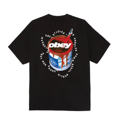 Obey Real Spill T-Shirt Black