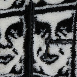 Obey Repeated Icon Sherpa Jacket Black Multi