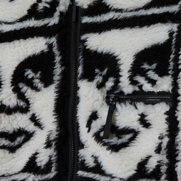 Obey Repeated Icon Sherpa Jacket Black Multi