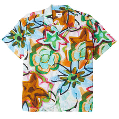 Obey Requiem Woven S/S Shirt Golden Brown Multi - Parasol Store