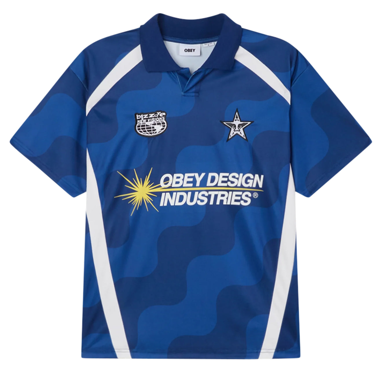 Obey Soccer Jersey Blue Multi - Parasol Store
