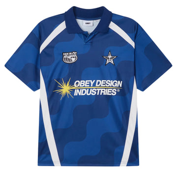 Obey Soccer Jersey Blue Multi - Parasol Store