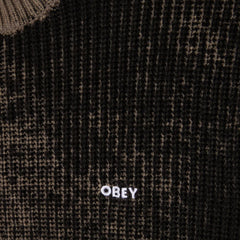 Obey Spray Effect Sweater Black Multi - Parasol Store