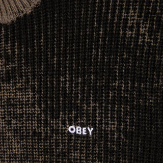 Obey Spray Effect Sweater Black Multi - Parasol Store