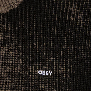 Obey Spray Effect Sweater Black Multi - Parasol Store