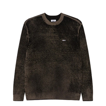Obey Spray Effect Sweater Black Multi - Parasol Store