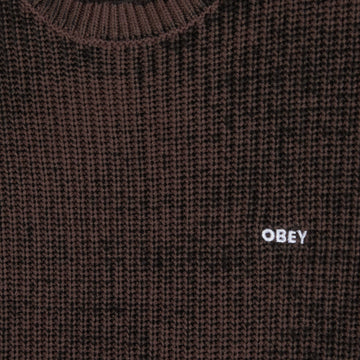Obey Spray Effect Sweater Morel Multi