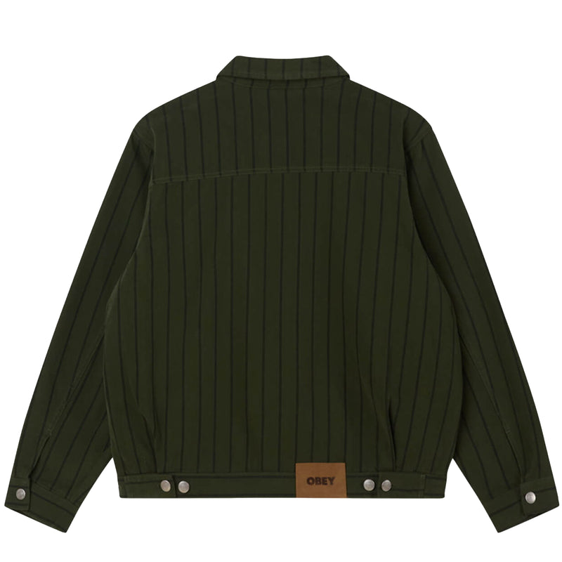 Obey Stripe Zip Up Jacket Duffle Bag Multi - Parasol Store