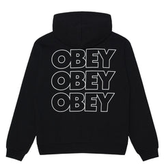 Obey Treble Extra Heavy Hoodie Black