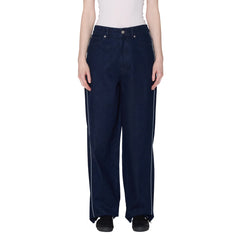 Obey Womens Alloy Piping Denim Jeans Rinse