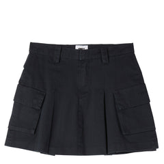Obey Womens Andrea Cargo Mini Skirt Black - Parasol Store