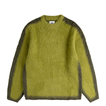 Obey Womens Aura Crew Sweater Lime